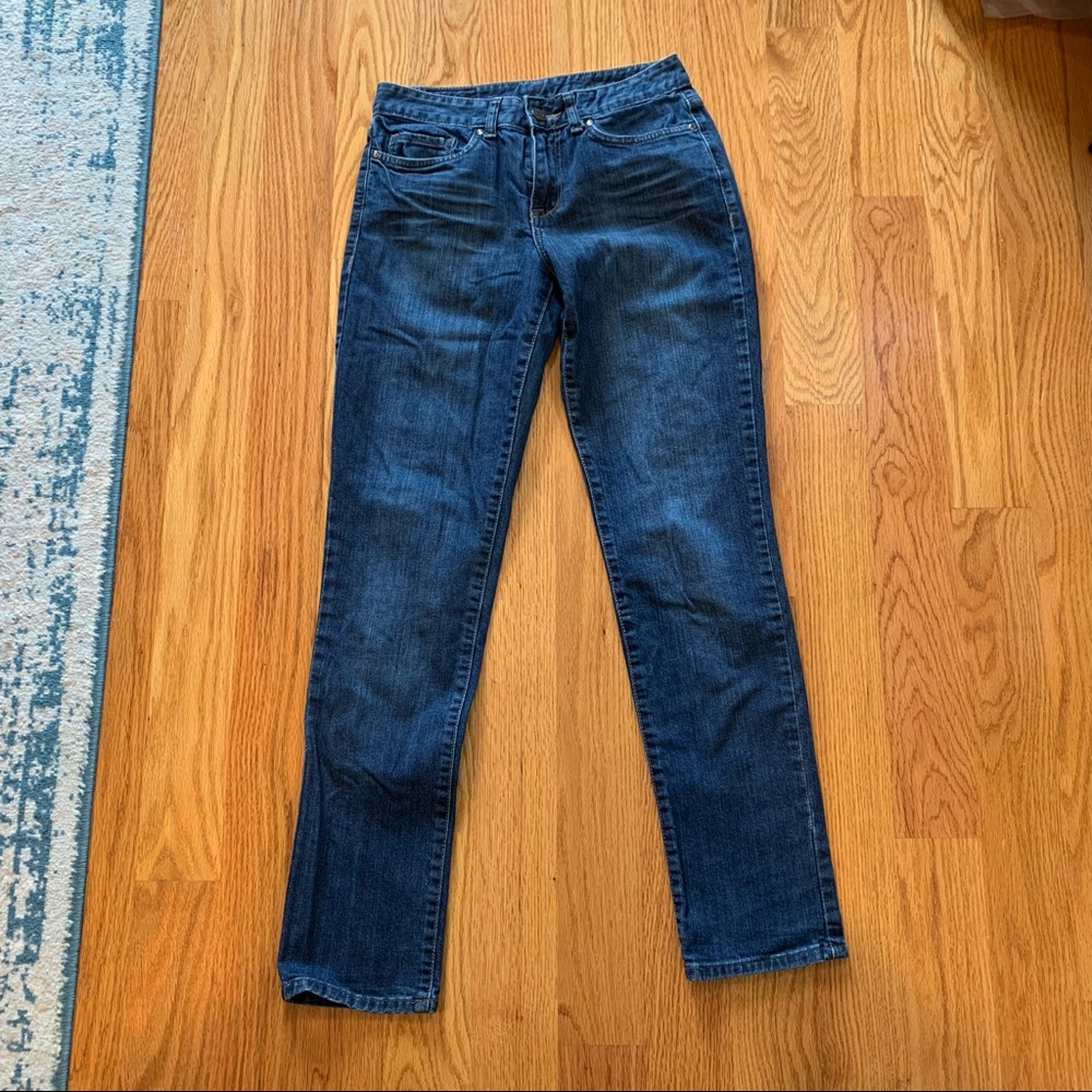 Calvin Klein Dark Jeans with Back Pocket Design - Size 25/0